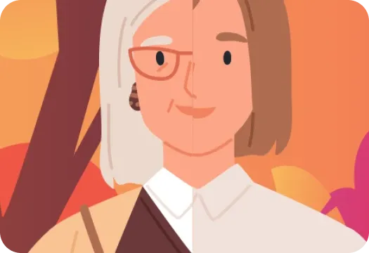 Ilustración de la vejez