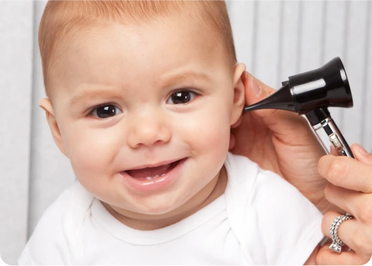 Ilustración de las causas de la otitis